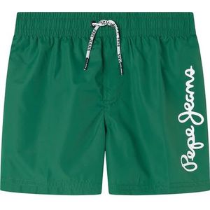 Pepe Jeans Zwembroek met logo voor jongens, Groen (heidegroen), 6 jaar