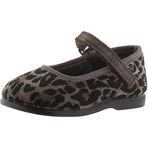 ALBA VELVET LEOPARD PRINT MARY JANE GRIS 27