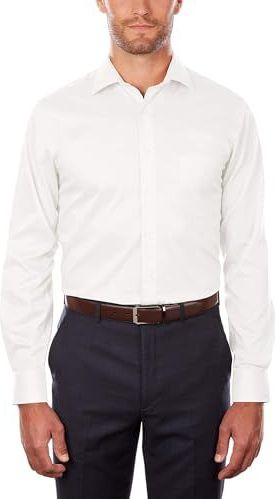 Van Heusen - Heren Overhemd - Wit - Regular Fit - Flex Kraag