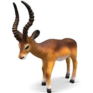Bullyland 63693 - speelfiguur, Impala Antilope, Safari, ca. 8,5 cm groot, gedetailleerd figuur, PVC-vrij, ideaal als taartfiguur, leuk cadeau voor kinderen om fantasierijk te spelen