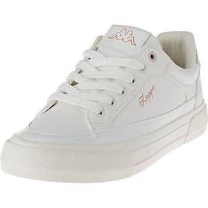 Kappa - Mia - Dames Sneakers - Wit - Casual Sneaker met Rubber Verstevigingen