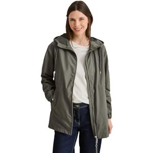 CECIL Dames B202082 Jas met capuchon, Earthy Kaki, L, Aarde Kaki, L