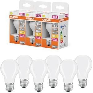 Osram - LED Lamp - Mat - E27 - Peer A60 - Dimbaar - 6x 1.8W (25W) - 2700K