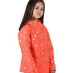 Regatta Unisex Kids Bibiana ' Waterdichte Volledig Gevoerde Hooded Jas Met Reflecterende Trim Jassen Waterdicht Shell