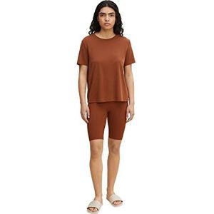TOM TAILOR Denim Bermuda jeans voor dames, 29566 - groef bruin, XXL
