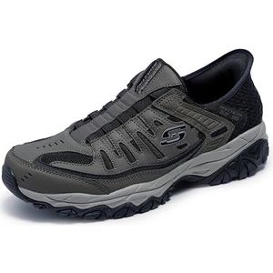 Skechers Heren Afterburn M. Fit Ridgeburn Slip-on Slip-on Slipper, bruin, 39.5 EU