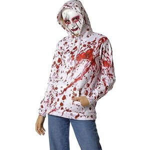 Rubies Psyco Killer kostuum voor volwassenen, set met sweatshirt en masker, officiële Halloween, carnaval, feest