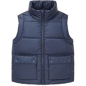 TOM TAILOR Meisjes gewatteerd vest voor kinderen 1033320, 10786 - Indigo Ink Blue, 140