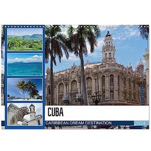 CUBA CARIBBEAN DREAM DESTINATION (Wall Calendar 2024 DIN A3 landscape), CALVENDO 12 Month Wall Calendar: Cuba - The Antilles Island attracts with White dream beaches and a versatile fascinating nature