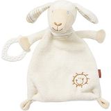 Fehn 154436 Schmusetuch Schaf – Schnuffeltuch mit Softbeißer – Zum Kuscheln für Babys und Kleinkinder ab 0+ Monaten – Maße: 25 cm