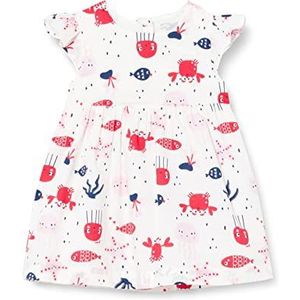 Chicco - Jurk - Wit - Korte Mouwen - Casual Jurk voor Babymeisjes