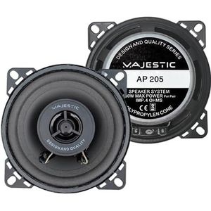 Majestic - AP-205 - Auto HiFi Luidsprekers - 100 W - Rond - 2 stuk(s)