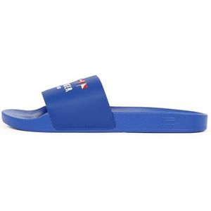 Tommy Hilfiger Hilfiger Flags Pool Slide Fm0fm05431 Dia's voor heren, Blue Wedge Blue, 40 EU