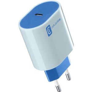 Cellularline | Caricabatterie da Rete | Caricabatterie daar rete Veloce 20W colorato
