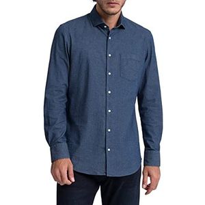 Pierre Cardin Heren Henry Hemd, Black Iris, 38