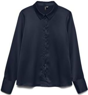 Vmmerle Ls Shirt WVN Ga Noos, navy blazer, L