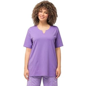 Ulla Popken - Shirt - Effen - Jersey - Halve Mouw - Losse Pasvorm