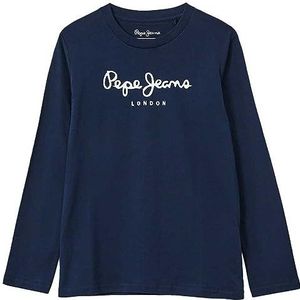Pepe Jeans New Herman N T-shirt voor jongens, blauw (Dulwich), 10 Jaar