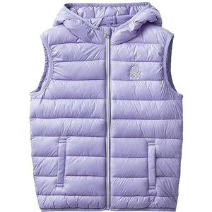 United Colors of Benetton Vest donsjas voor meisjes en meisjes, Lilla 34v, XL