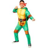 Amscan - Kostuum voor volwassenen, teenage Mutant Ninja Turtles, overall, gevoerde pantser en 4 oogmaskers, superhelden, TMNT, schildpad, themafeest, carnaval