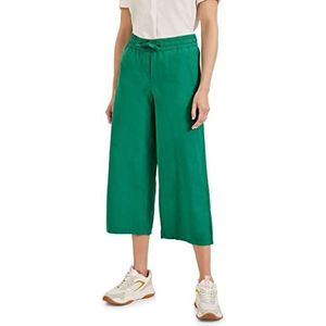 Cecil linnen broek dames, klaverblad groen, XL x 24L