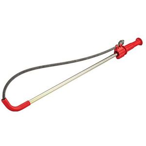 RIDGID 59787 K-3 Toiletontstopper, Toiletontstopper van 1 m (3') met Bolvormige Avegaar om Toiletten te Ontstoppen