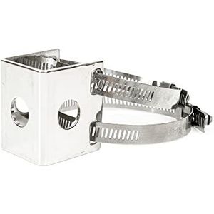 Metalen beugel PNI SPA125, met metalen klem, voor bevestiging van de antenne aan de dwarsbalk