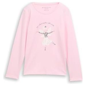 TOM TAILOR - Shirt - Lichtbeige - Motiefprint - Lange Mouw