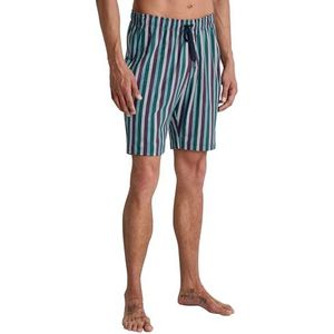 Calida RMX Sleep Bermuda voor heren, met zijzakken, van 100% katoen, Dark Sapphire, 52-54