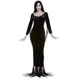Addams Family Morticia, Black, Dress & Wig, (L)
