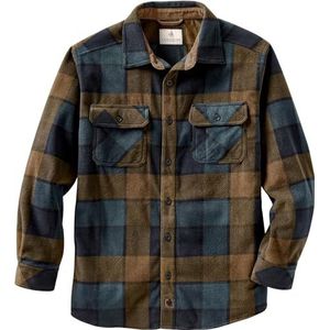 Legendary Whitetails Heren Navigator Fleece Button Up Shirt, Blauwe Maan Vierkant, S