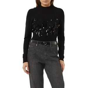 comma - Gebreide Trui - Slim-fit - Met Pailletten