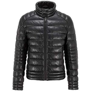 BOSS Heren Jerah Leather Jacket, zwart (1), 48