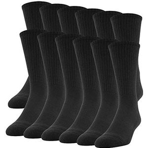 Gildan Herensokken (Pack van 12), Zwart, L