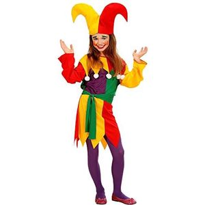 Widmann - Kinderkostuum Jolly Jester, jurk, hofnarr, clown, carnavalskostuum