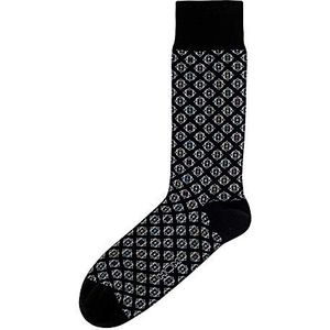 HOM ROUCAS Socks Micro patroon zwart/wit en multico, eenheidsmaat heren
