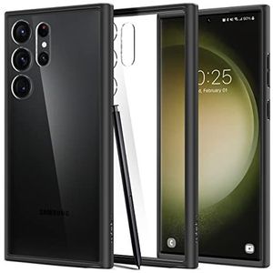 Spigen Ultra Hybrid Case Compatibel met Samsung Galaxy S23 Ultra 5G hoesje -Matte Black