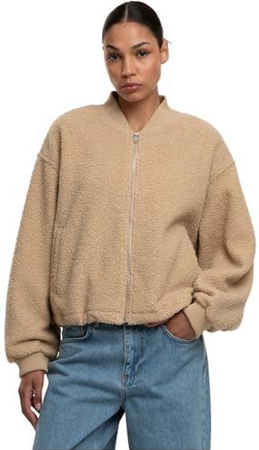 Urban Classics - Structured Bomber Jacket - Beige - Dames