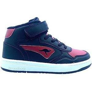 KangaROOS Uniseks K-cp Jumbo Ev sneakers voor kinderen, Jet Black Rouge, 34 EU