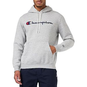 Champion Legacy American Classics - Powerblend fleece sweatshirt met capuchon, grijs melange, L heren FW23, Grigio Melange, L