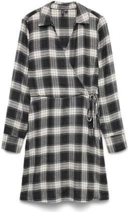 VERO MODA - Jurk - Zwart/Wit - Wikkel Design - Kort/Mini