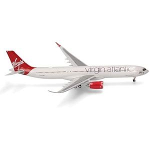 Herpa vliegtuigmodel Virgin Atlantic Airbus A330-900neo in schaal 1:200 - voor verzamelaars, miniatuurdecoratie, kunststof vliegtuig zonder standaard