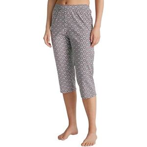 CALIDA Favourites 3/4-broek voor dames, van 100% katoen, Laurel Green Print, 36/38 NL