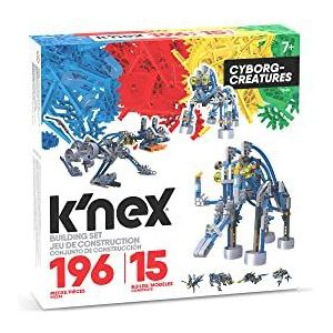 K'NEX, Cyborg Creatures Bouwset, Basic Fun, 12643, STEM-educatie speelset met 96 onderdelen / 15 modellen, educatief speelgoed voor jongens en meisjes, bouwspeelgoed voor kinderen van 8 jaar en ouder