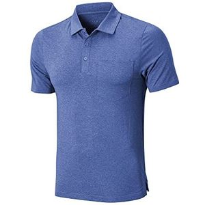 MEETWEE Polo Shirt Mannen Golf Korte Mouw T Shirt Mannen, UV Bescherming Shirt Tennis Korte Mouw Met Borstzak Sneldrogende Ademende Sport Outdoor