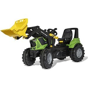 Rolly Toys 730087 730087-rollyFarmtrac Deutz Agrotron 8280 TTV (incl. rollyTrac lader, van 3-8 jaar, met fluisterbanden, zitting in lengte en hoogte verstelbaar)