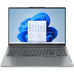 Lenovo IdeaPad Pro 5 AI Laptop | 16' 2.5K | AMD Ryzen 7 8845HS | 16GB RAM | 1 TB SSD | Windows 11 Home | WiFi 6 | QWERTY Toetsenbord | Arctic Grey