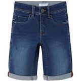 NAME IT Jongens Jeans Shorts, blauw (medium blue denim), 134 cm