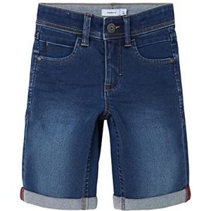 NAME IT Jongens Jeans Shorts, blauw (medium blue denim), 134 cm