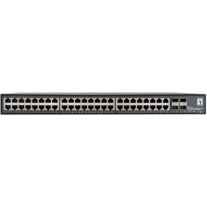 LevelOne GTU-5211 52-poorts Unmanaged Gigabit Ethernet Switch, 48 x Gigabit RJ45, 4 x 10 GbE SFP+